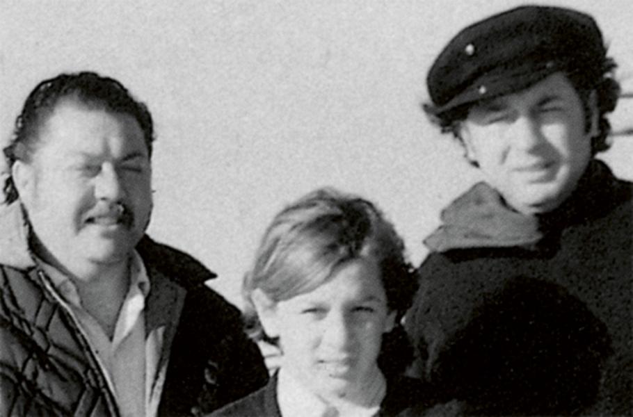 Avec son frère et Juancito, San Luis, 1973